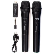 Zansong Uhf Usb 3.5Mm Wireless Microphone Megaphone Handheld Mic with Receiver for Karaoke Speech Lo