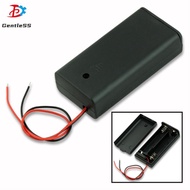 2-Slot AA Battery Box Battery Holder with Switch Leads and Cover