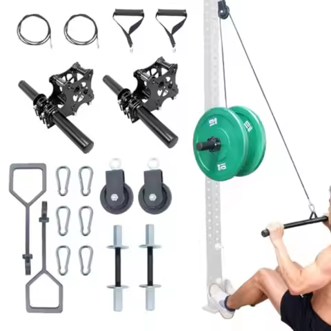 Cable Pulley Attachment for Power Rack Squat Rack Attachments Upgrade Smith Machine for Cable Machin