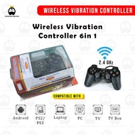 Controller Analog 6 in 1 USB 2.4G Wireless Gamepad Gaming Controller Analog Joystick Retro Gamebox PC PS2 PS3 Android