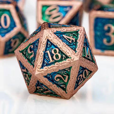 DND Metal Dice Set Music D&D Dice Dungeon and Dragon Role Playing Games Polyhedral Dice RPG D and D 
