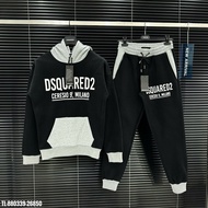 Jor Dan Zip Hoodie Men's Clothing Set with DSQ Letter Print Super Sharp Super Beautiful Street Boy Q