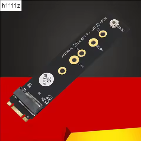 NVME Adapter M.2 B+M Key to M Key SSD Adapter Riser Board Converter Expansion Card Support 2242 2260