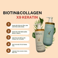 Voudioty Keratin X9 Biotin & Collagen Shampoo 500ml - Hair Revitalizing Strengthening & Repair