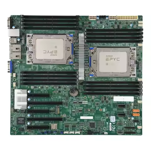 Combo Box Supermic H11DSi-NT Motherboard Socket SP3 240W TDP With Double EPYC 7K62