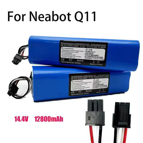 2025 12800mAh Rechargeable Li-ion Battery for neabot Robotic vacuum cleaner Q11