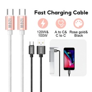 100W /120W USB to Type C, Type C to Type C charging cable compatible with many types of devices Type