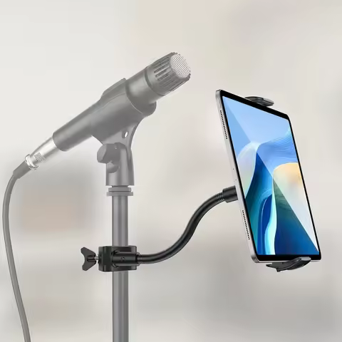 New Tablet Holder Phone Holder for Microphone Stand,Mic Music Stand Tablet Holder for Pad,Universal 