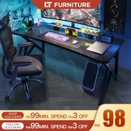 Gaming Table High Quality Meja Gaming Pc Table With Cable Management Tray Computer Table Carbon Matt