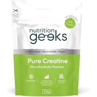 Pure Creatine Monohydrate Powder - 315g (90 Servings) - Easy Dissolve Creatine Powder, Unflavoured &