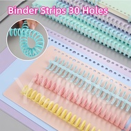 30 Holes Loose-leaf Plastic ring binder notebook refillable Spring Spiral Rings For A4 A5 A6 Paper