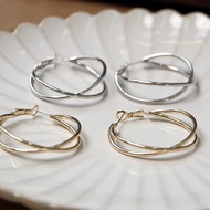 Exaggerated Unique Big Hoop Earrings Female 2024 Simple Earrings Circle Unique Exaggerated Earrings