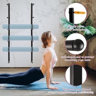Wall-Mounted Storage Rack for Gym Yoga Mats, Multi-Layer Wall Hanging Display Rack D3JX