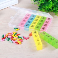 E-TALK Pill Medicine Container Pill Storage medicine Pill Box organizer Holder Case kotak bekas ubat