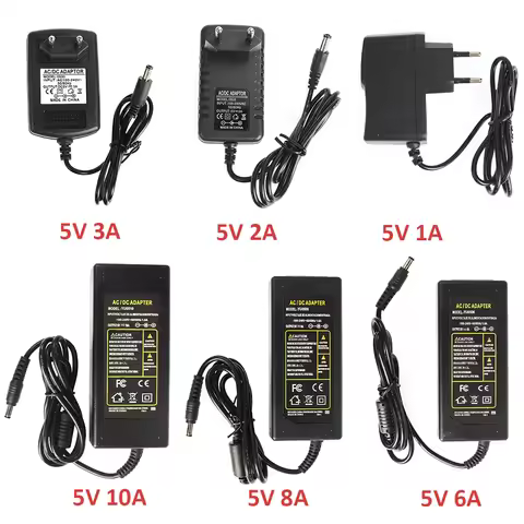 AC DC 5V Power Adapter Supply 1A 2A 3A 5A 6A 8A 10A AC DC 5 V Volt Power Adapter Power 220V TO 5V Pl