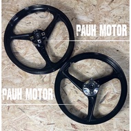 SPORT RIM 3 BATANG HITAM KILAT CUSTOM SIAP ADEPTER PNP Y15ZR