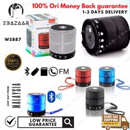 Speaker Bluetooth WS-887 Portable  Wireless WS887 Stereo Super bass