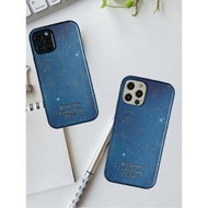 （日本進口）美少女戰士蘋果手機殼適用iPhone12/iPhone12pro優質合成皮革金箔壓字觸感爽滑藍色高級感