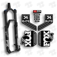 FOX 34 Elite Sticker Decal Fork Mtb Bike Sticker Fork Basikal