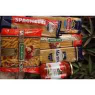 PASTA GIFT COMBO: 1 REGYNNA 400GR + 1 MASRYA 500GR + 1 500GR TUBE + 1 500GR SAUCE + 1 500GR BALDUCCI