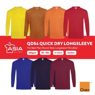 OREN SPORT Plain Longsleeve Tshirt Jersi Microfiber Baju Kosong Lelaki Lengan Panjang T-shirt Jersey