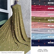 Cringkle Airflow Pompom Fabric