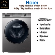 Haier 10.5kg Inverter Front Load Washing Machine | 10.5KG / 7KG Inverter Front Load Washer Dryer