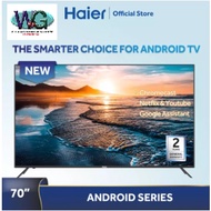 Haier 70 Inch 4K UHD Android Smart TV Google Play Netflix Youtube H70D6UG