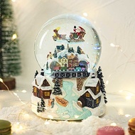 Christmas Snowflake Crystal Ball Music Box Eight-Tone Box Bestie Wedding Princess Girl Room Decorati