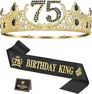 Asija 75th Birthday Gifts for Men, 75th Birthday Decorations for Men, Party Decor Supplies including