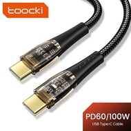 Toocki PD 60/100W USB C to USB Type C Cable for Samsung S21 S20 Huawei Mate50 Xiaomi Mobile Phones 5