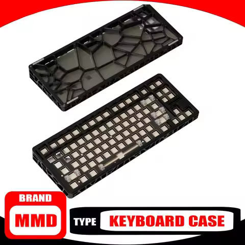 Mmd Ar80 Hollow Out Keyboard Durable Shell Aluminum Alloy Shell Keyboard Kit Compatible with Wooting