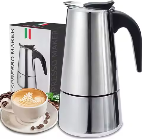 4/6/9 Cups Moka Pot Caffe Machine Espresso Cups Coffee Makers Latte Percolator Stove Top Moka Coffee