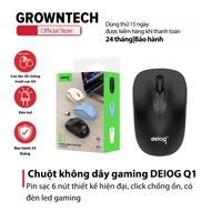Genuine DEIOG Q1 wireless 5.3 gaming wireless mouse, rechargeable battery, 6 noise-canceling clicks 