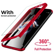 Case Samsung galaxy A72 4G/5G Front And Back Plus 1 Piece Of Glass Film Hard 360 Degree For A72