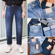 Simple&Raw - กางเกงยีนส์ Sk857 BillyBlue (Mid Blue)