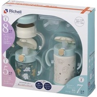 💥現貨平運費💥Richell TLI系列三階段學習水杯+不鏽鋼杯套裝