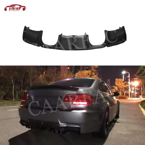 Carbon Fiber Rear Lip Diffuser Spoiler for BMW E92 M3 Coupe E93 M3 Cabriolet 2009 - 2012 Car Bumper 