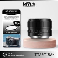 (READY STOCK) - TTArtisan AF 40mm f/2 Lens for Sony | E Mount | A7IV | A7III | A7C II | A7C