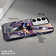Realme C75 Case Realme Premium Matte Hard Casing - IMD Case - Hologram Motif Case 72-73
