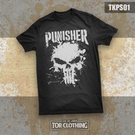 (Ready Stock) T-shirt Punisher - Murah - Streetwear - Superhero  - Marvel - TKPS01