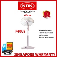 KDK P40US 40CM Stand Fan Metal Blade  | Express Free Home Delivery | Singapore Warranty
