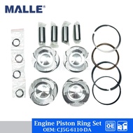 4 Pcs/Set Engine Piston Ring Set For Ford Escape 1.6T Car Accessories 79 mm Auto STD Piston Pin Clip