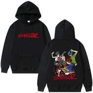 Rock Band Gorillaz Print Hoodie Men Vintage Cotton Pullover Hoodies Hip Hop Gothic Oversized S-5XL