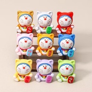 Blessing Style Doraemon Doraemon Doraemon Cat Lucky Cat Cute Resin Hand-made Accessories Doll Deskto
