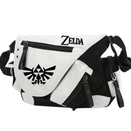 กระเป๋าสะพายข้าง Zelda Breath of the Wild กระเป๋าเป้สะพายหลังแบบสะพายไหล่เดียวสำหรับนักเรียน กระเป๋า