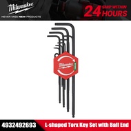 MILWAUKEE 4932492693 9PCS L-Form Torx Key Set For Torx Screw Milwaukee Hand Tools