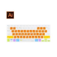 Macbook 13inch, 15inch keyboard cover/cover with illustrator shortcut