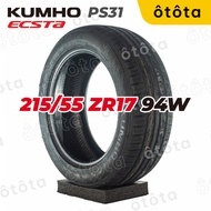 Lốp ô tô Kumho 215/55 ZR17 94W Ecsta PS31 – Chính Hãng BH 5 năm (215/55R17 215 55 R17)