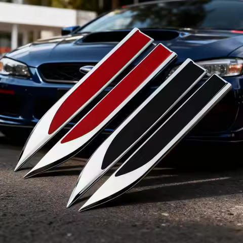 20pcs 3D Metal G T i Letter Car Stickers Car Wing Fender Side Blade Badge Sports Emblem for Polo Gol